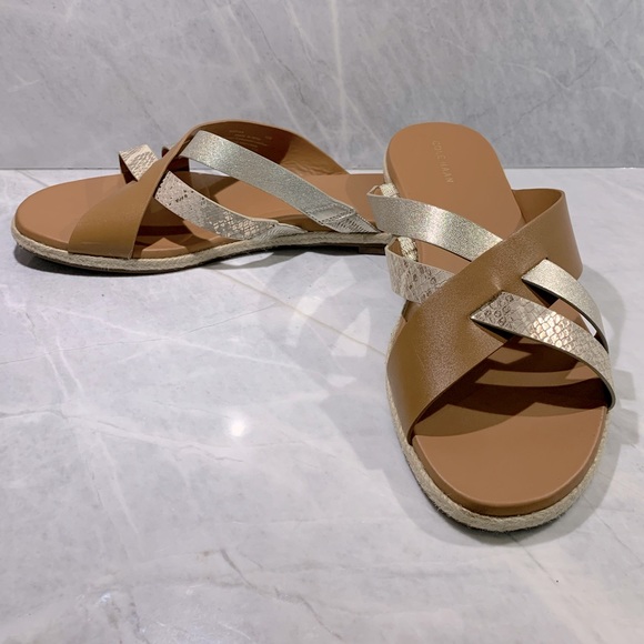 Cole Haan Grand 360 strappy sandals with metallic snakeskin detail size 10 - Picture 11 of 11
